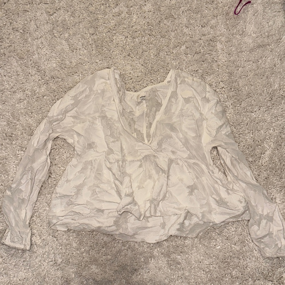 White Wilfred patterned blouse